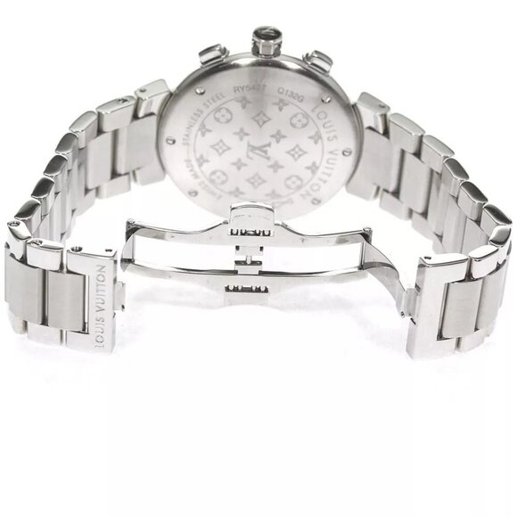 LOUIS VUITTON Tambour Lovely Cup MM Q132G Chronograph Quartz Ladies
